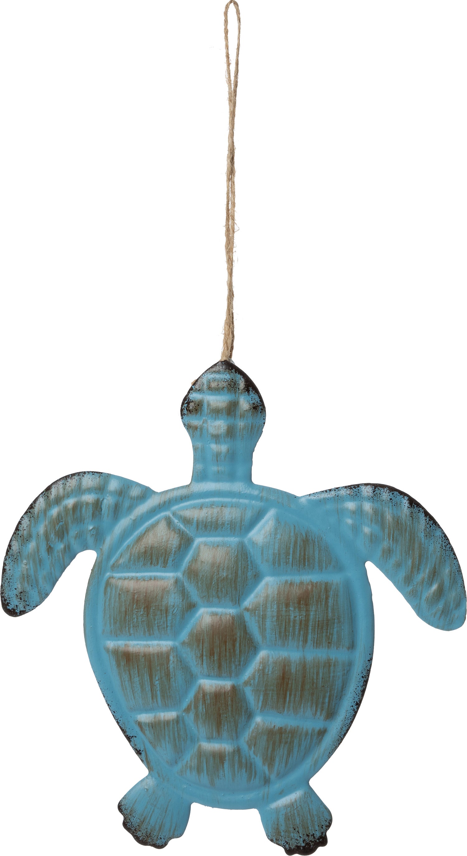 Intratuin tuinwanddecoratie schildpad Karel blauw 14 x 0,5 x 14,5 cm