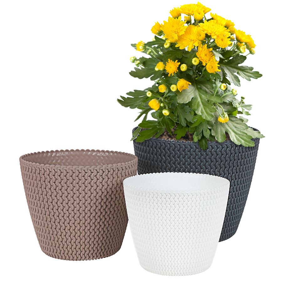 Blumentopf Splofy 22x18cm Anthrazit