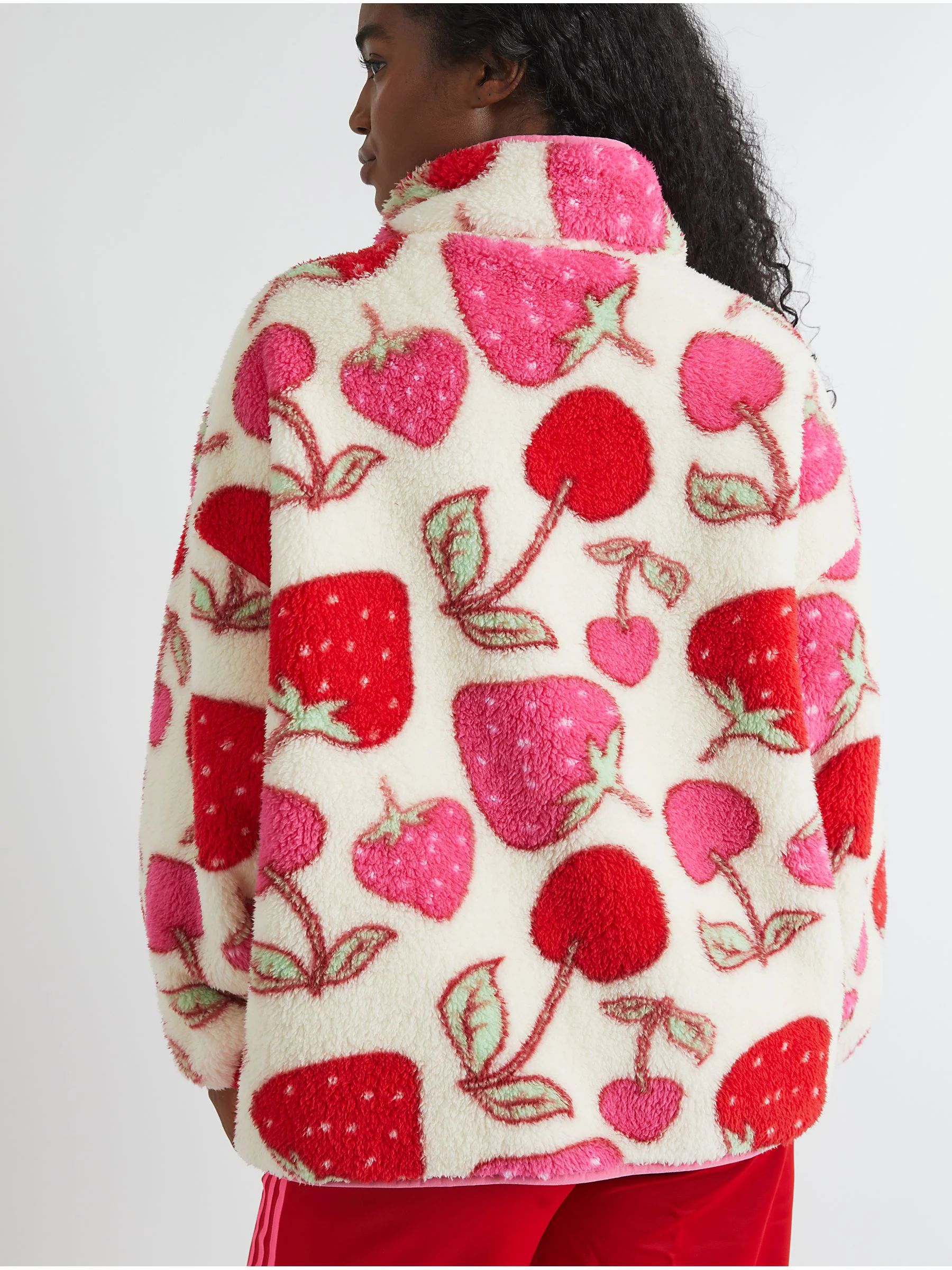 Skinnydip Cherry and Strawberry Longline Fleece