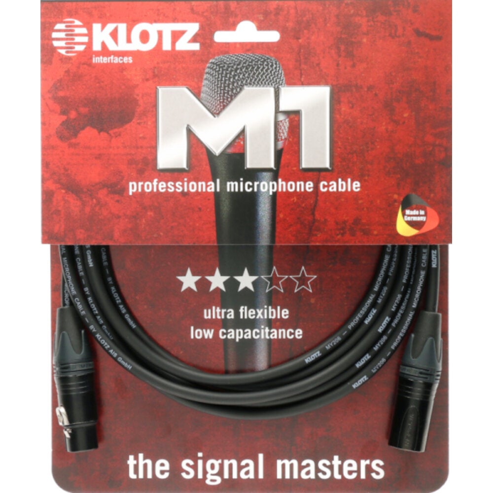 Klotz M1FM1N1500 M1 microfoonkabel met Neutrik XLR 15m