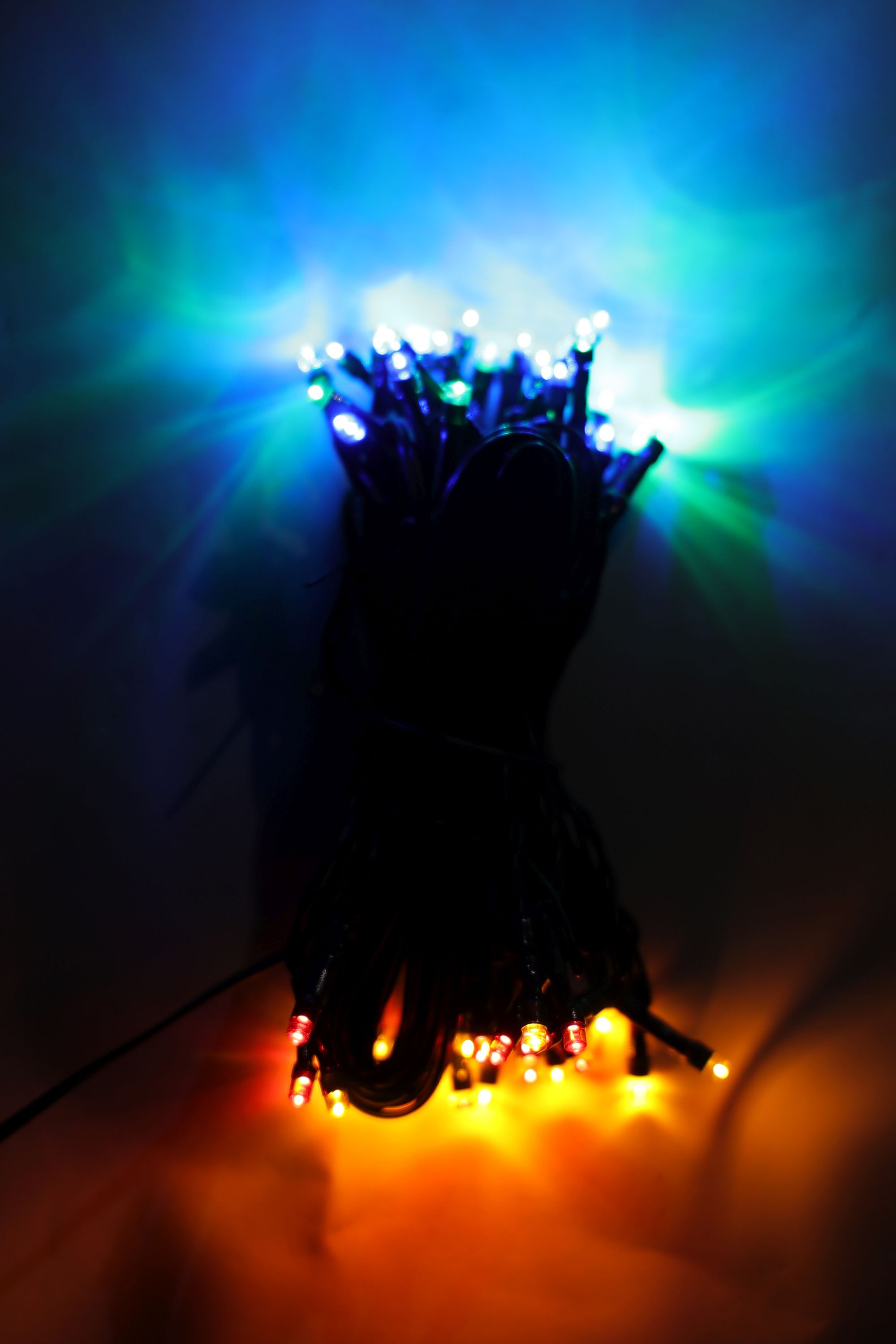 LED Lichterkette 10 m bunt mit Blinkfunktion