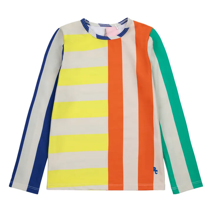 Bobo Choses T-Shirt Anti UV Rayé | Ecru