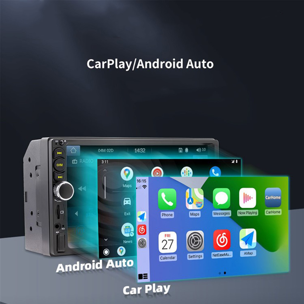 (178x100mm) Digitales Auto Radio FM Bluetooth MP5 Player mit 7
