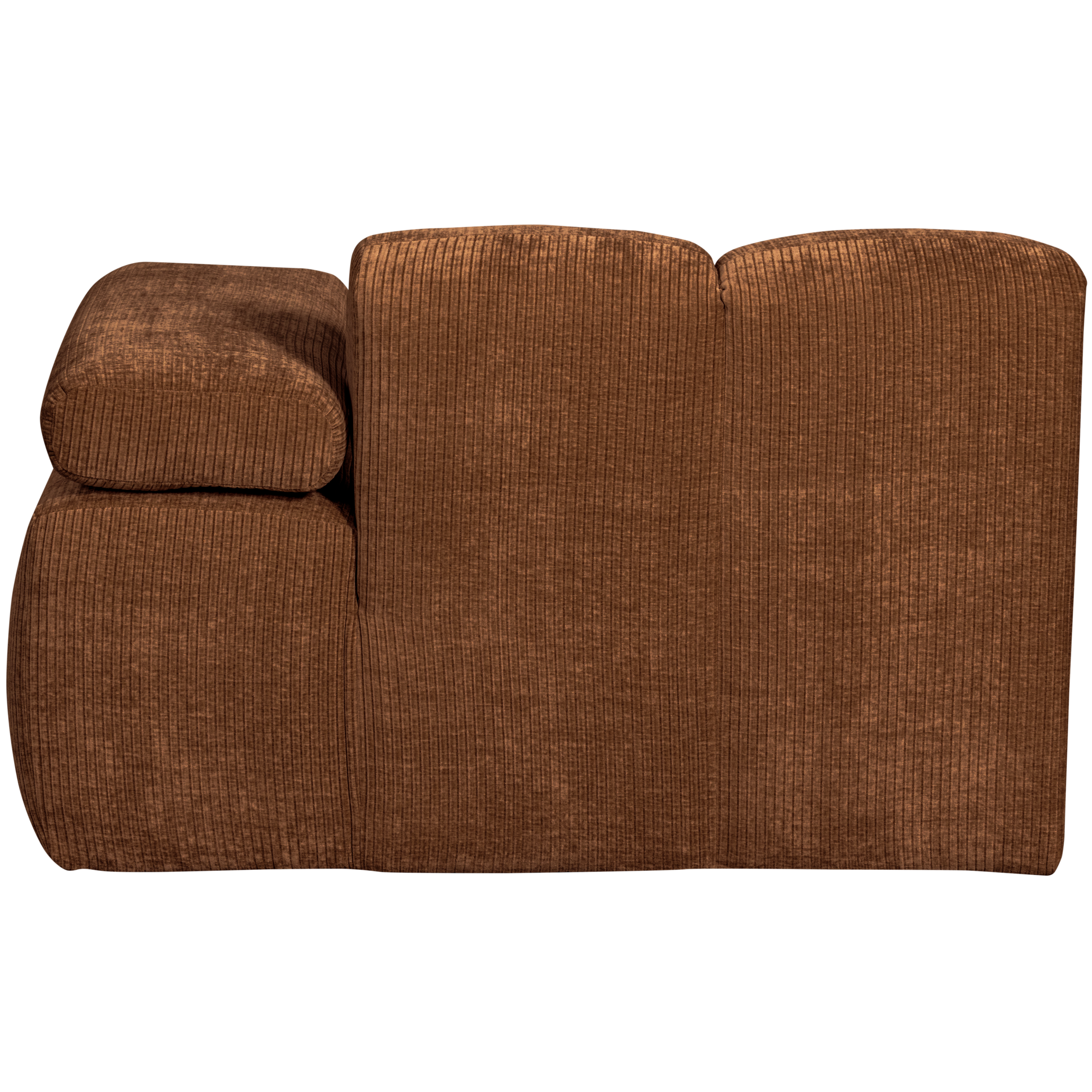 Chaise Longue Mojo Element Mojo Chaise Longue Element Rechts - Geweven Ribstof - Roestbruin