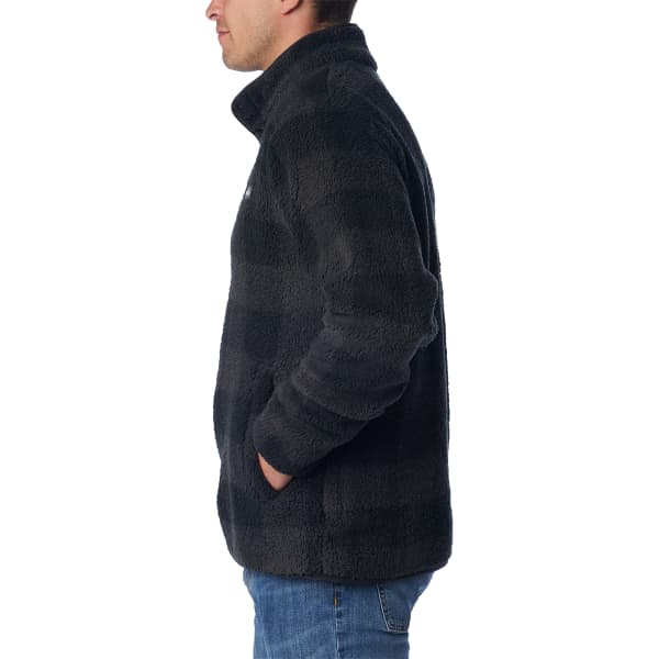 Veste polaire COLUMBIA RUGGED RIDGE II SHERPA HALF SNAP BLACK CHECK