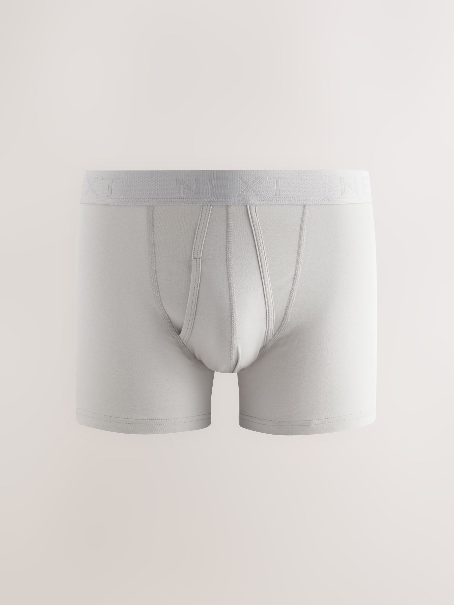 Zwart/grijs - Boxershorts van katoenrijk materiaal met A-voorkant