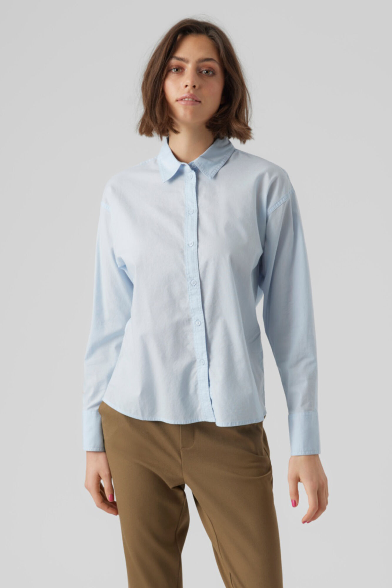 Camisa comprida - Azul