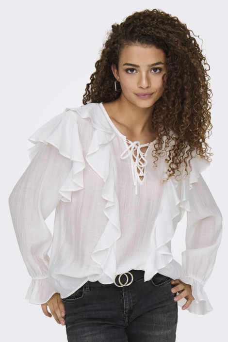 Jacqueline de Yong witte dames blouse