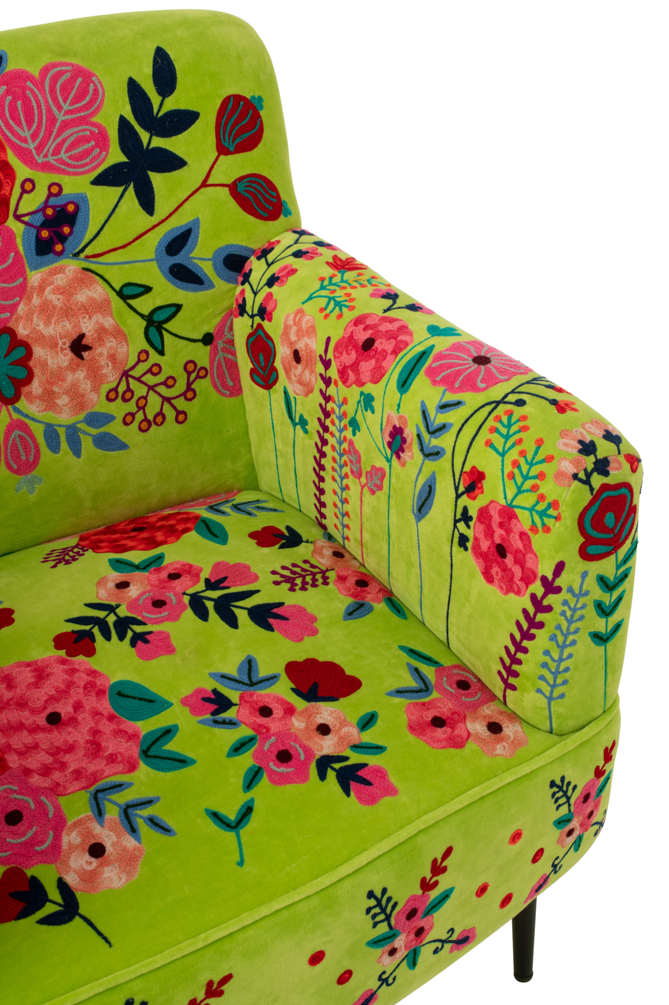 Fauteuil Bloemen Mangohout Groen