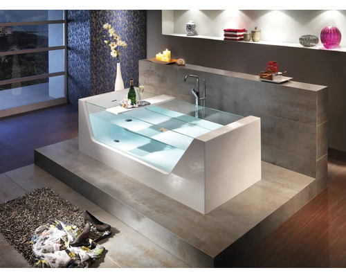 OTTOFOND Vision bad 81 x 181 cm glanzend wit 703701