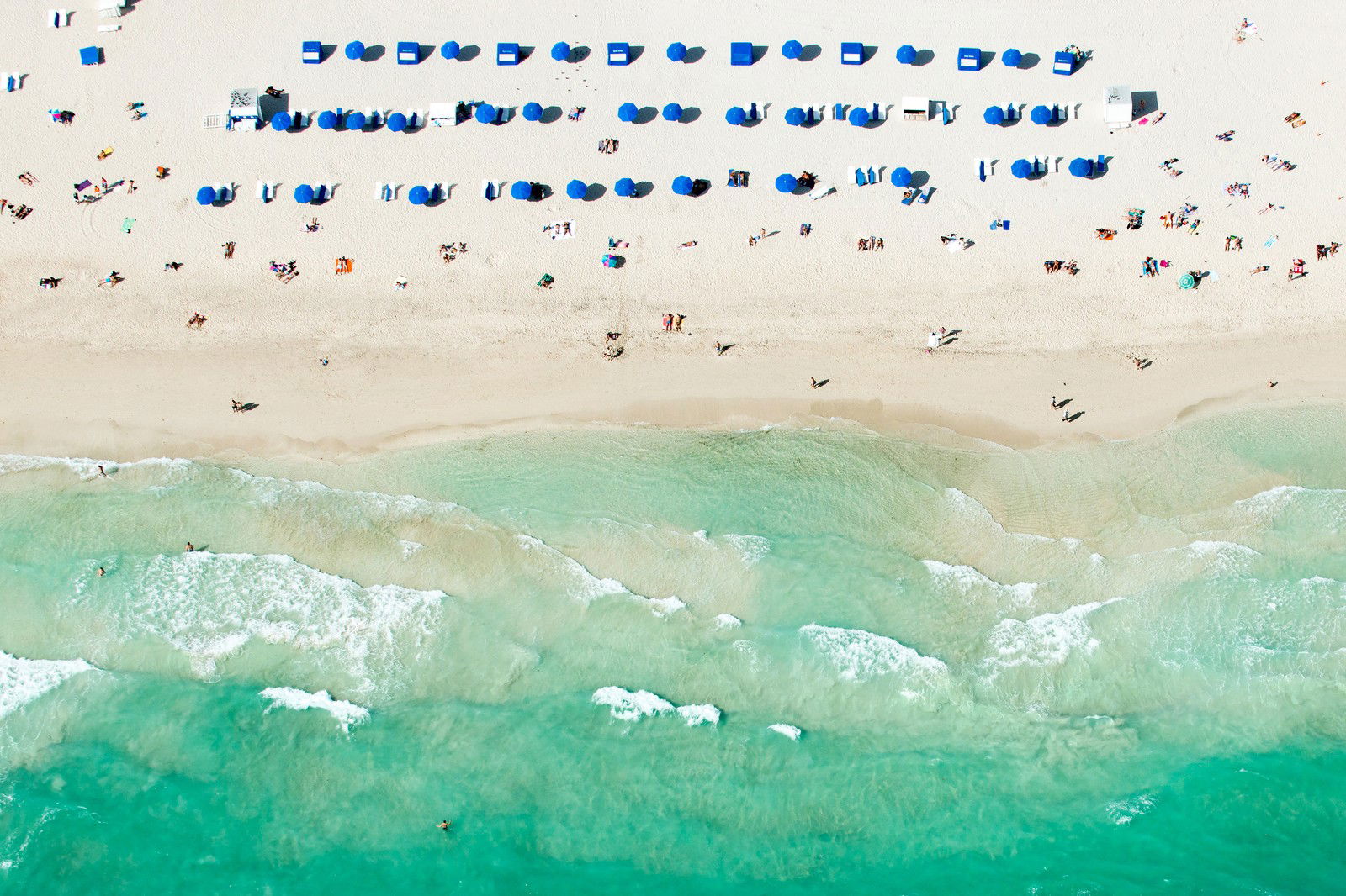 Blue Umbrellas Miami by Tommy Clarke - Limited Edition. Edition of: 150. Signed.