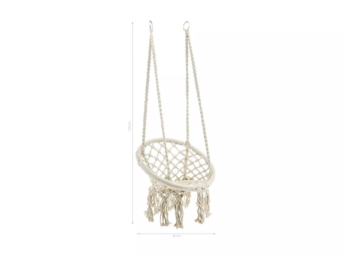 Fauteuil hamac enfants en coton et métal