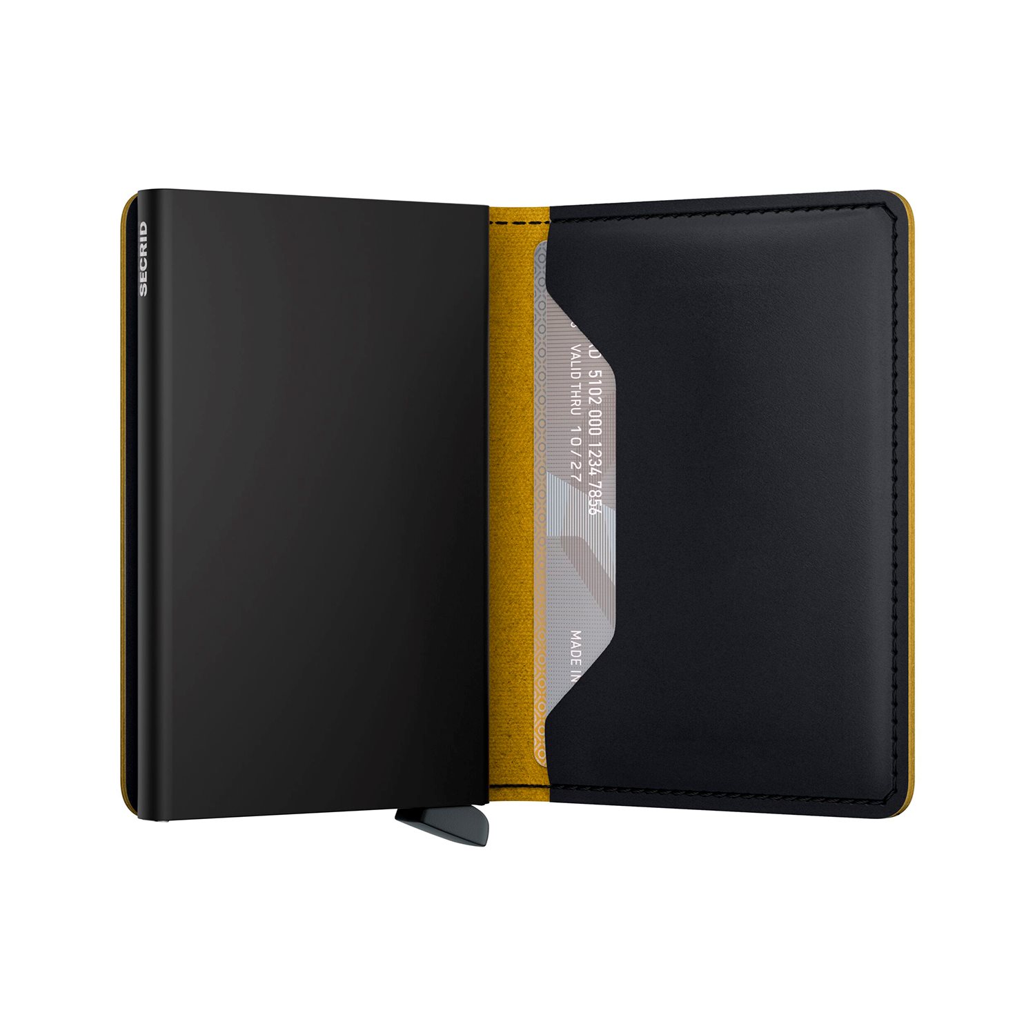 Secrid Slimwallet Matte black ochre