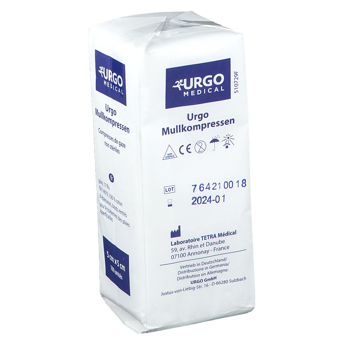 URGO Mullkompressen 5 x 5 cm