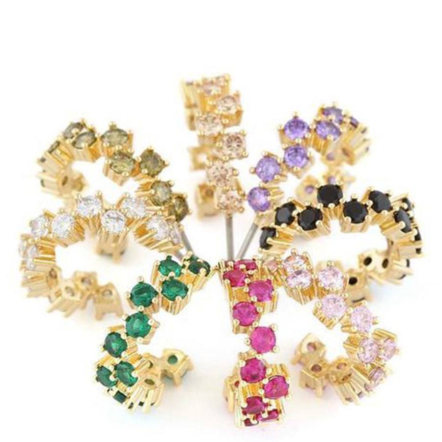 Snö Of Sweden Nuit Oval Ear Gold/Clear 17mm