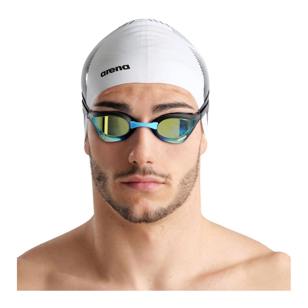 Arena COBRA CORE SWIPE MIRROR - Lunettes natation blue/white