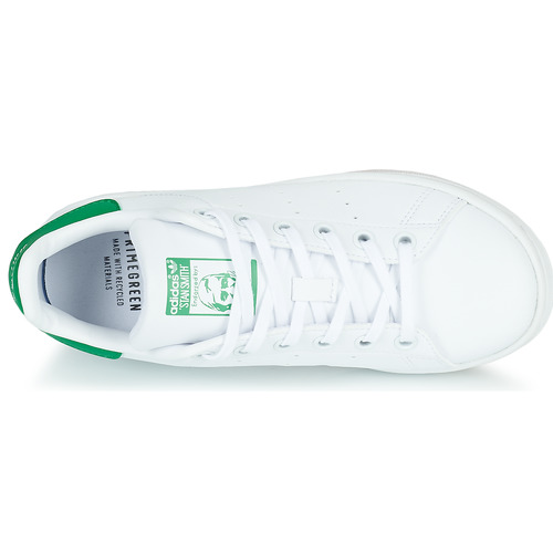 adidas Originals - STAN SMITH J ECO-RESPONSABLE - Blanc / Vert