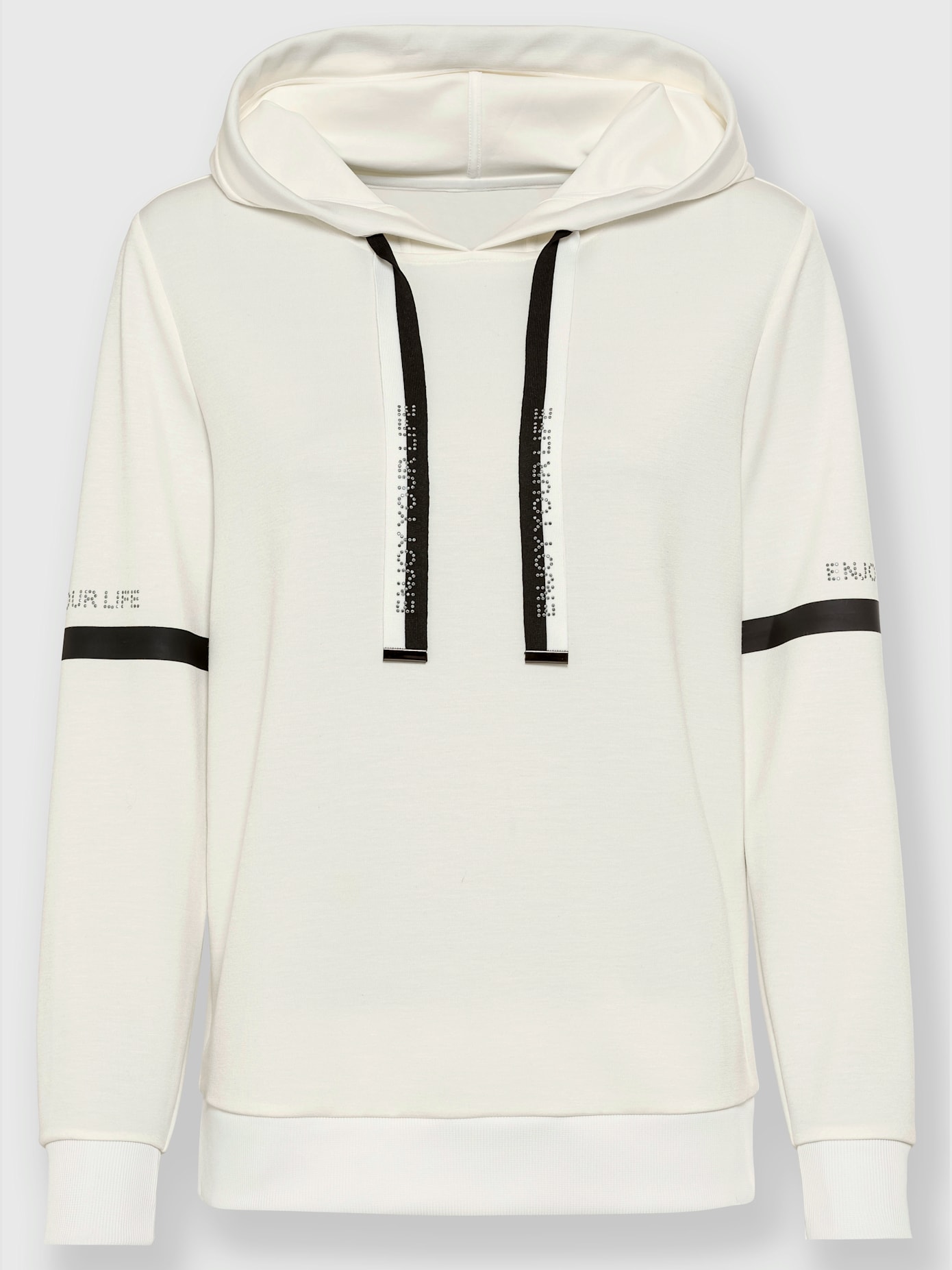 Sweat-shirt inscription avec petites pierres brillantes fantaisie