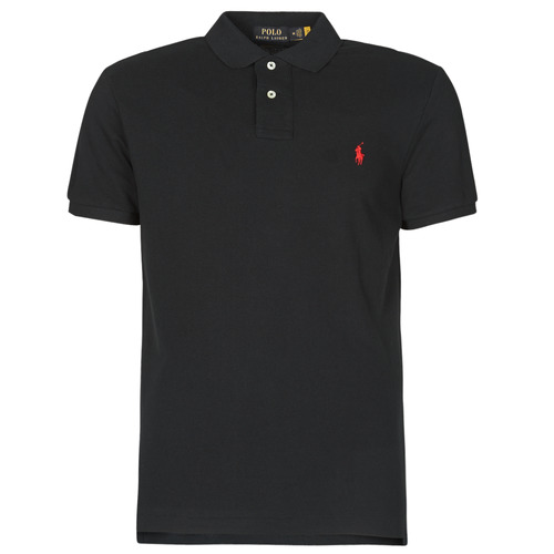 Polo Ralph Lauren - POLO AJUSTE DROIT EN COTON BASIC MESH LOGO PONY PLAYER Negro