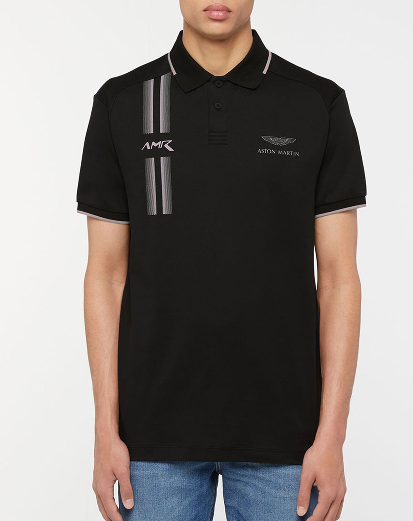 Hackett London Polo Regular Fit Aston Martin Racing noir