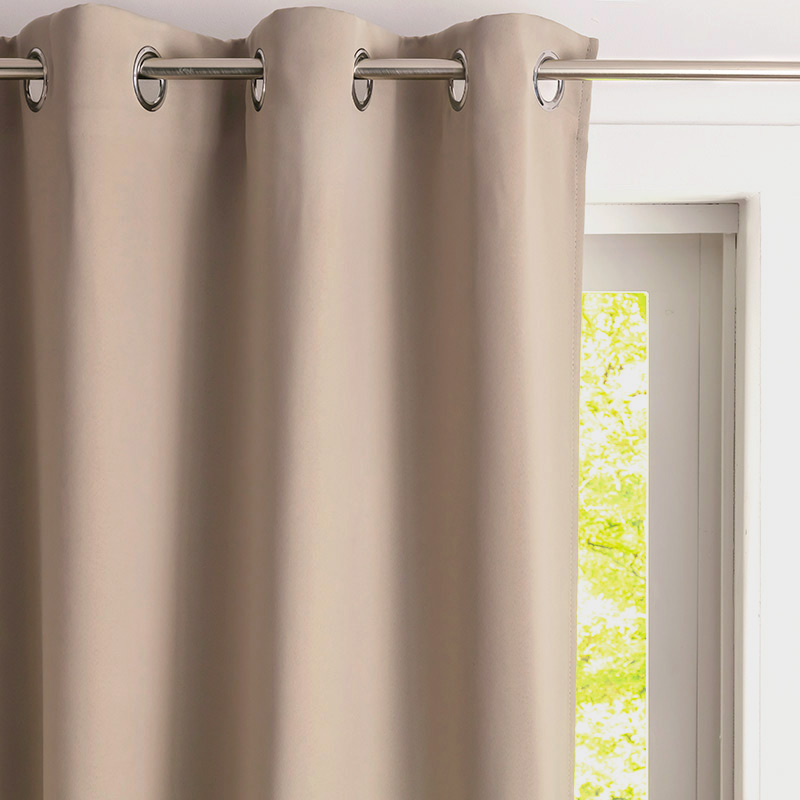 Rideau occultant et isolant 'Arctic' beige