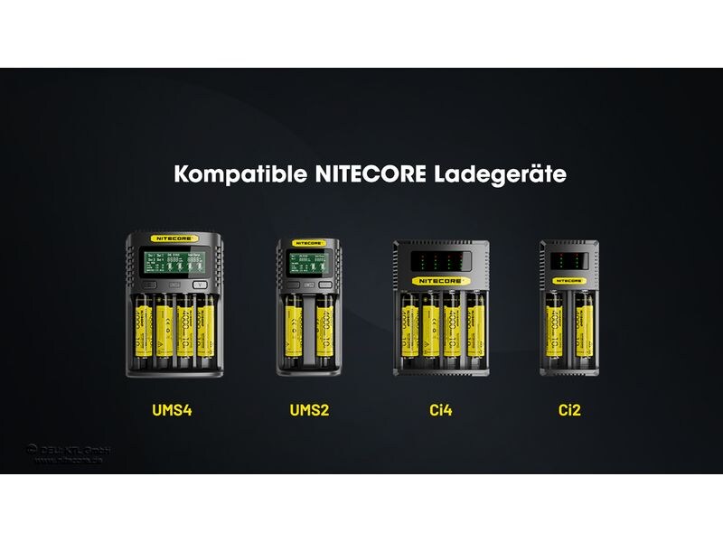 Nitecore Akku NL1840HP 4000 mAh Akku für verschiedene Nitecore-Stirnlampen