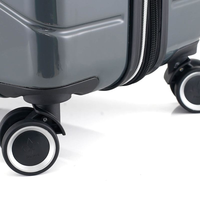 Lot de 3 valises rigides 395 Extensibles 55, 66 et 76 cm Gris foncé