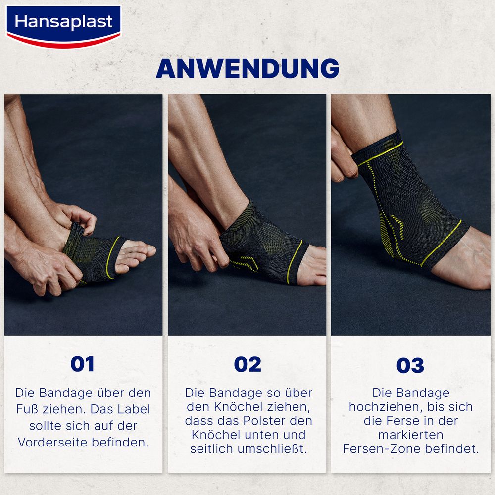 Hansaplast Sport Fußgelenk-Bandage Gr S/M