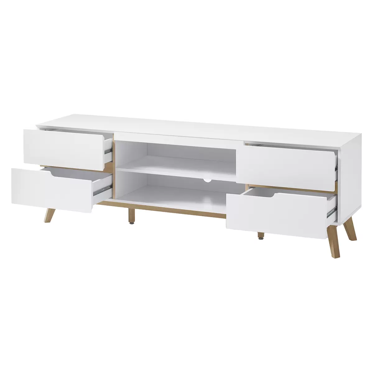 Sideboard Cervo Eiche,weiss