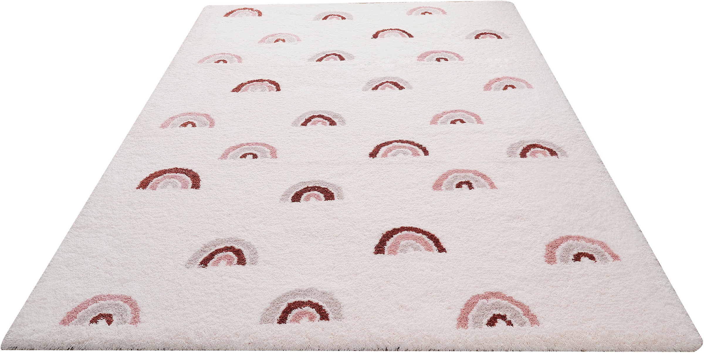 GOODproduct Kinderteppich »Regenbogen« rechteckig 20 mm Höhe weich, Pastell-Farben, modernes Design, Kinderzimmer