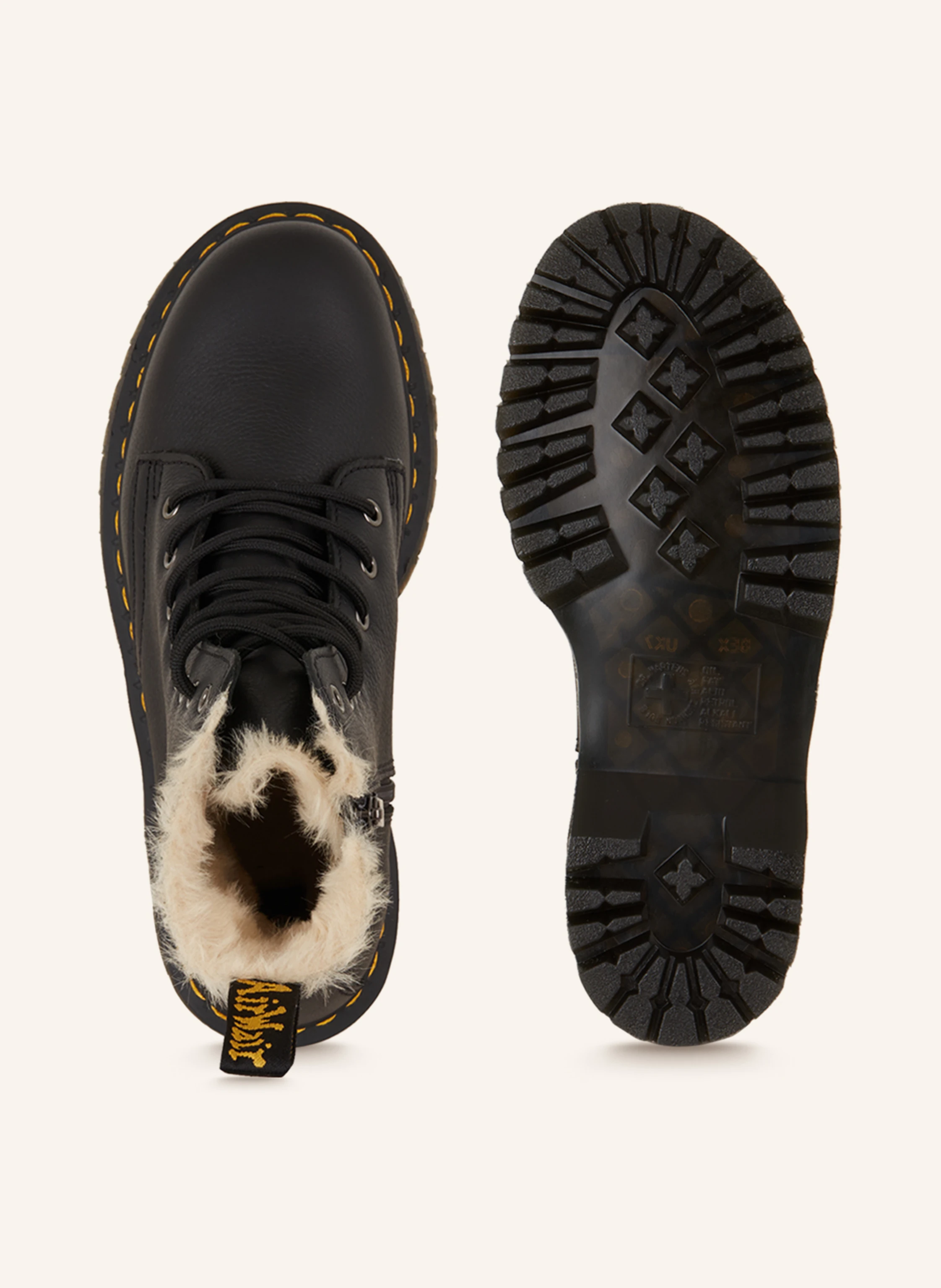 Dr. Martens Schnürboots JADON mit Kunstfell