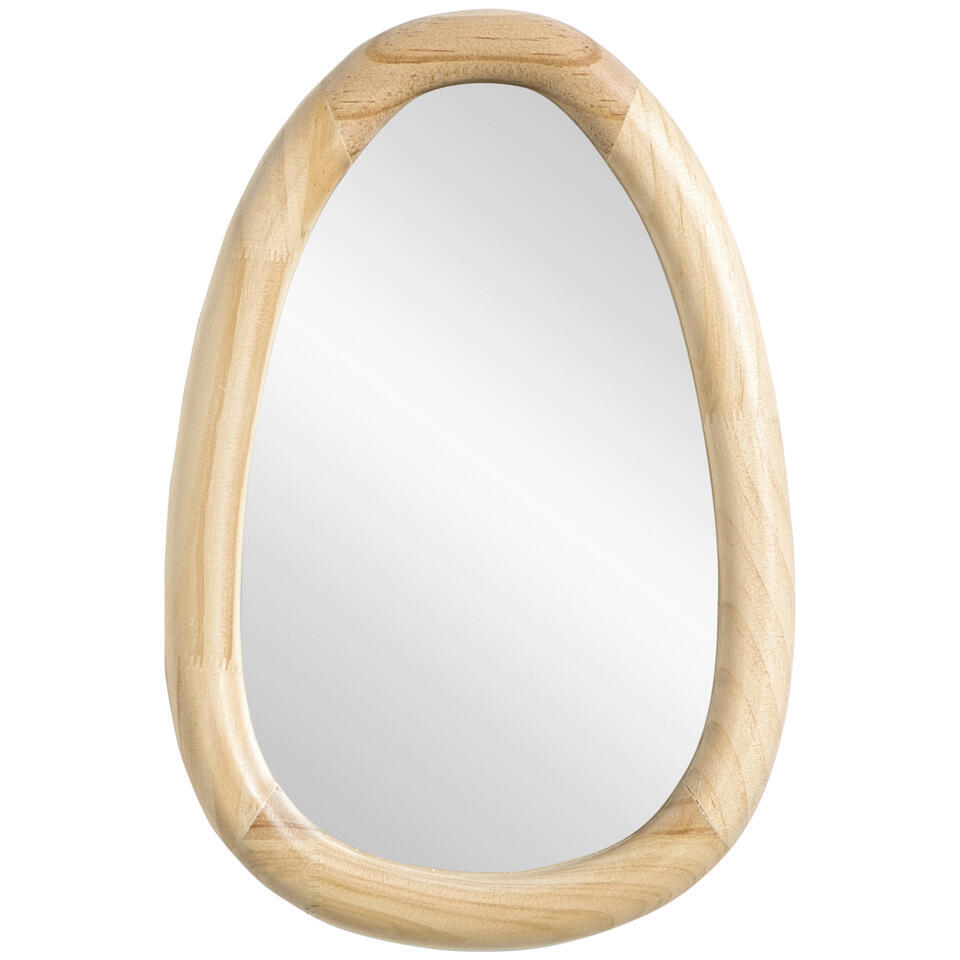 Spiegel Moma naturel hout ovaal - 30x20 cm
