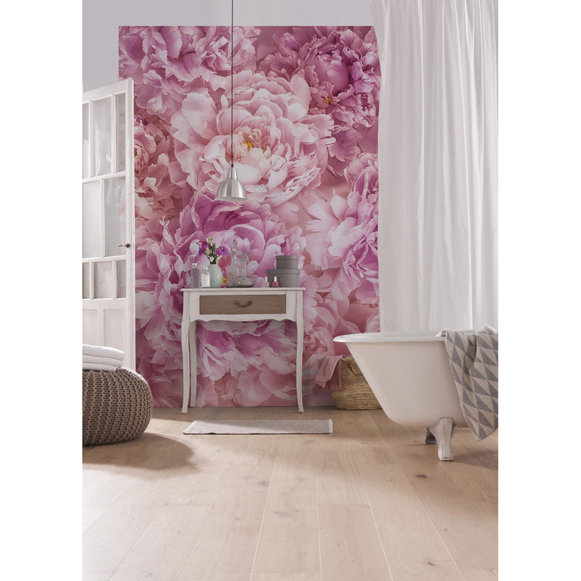 Vlies-Fototapete SOAVE - rosa - 200x260 cm