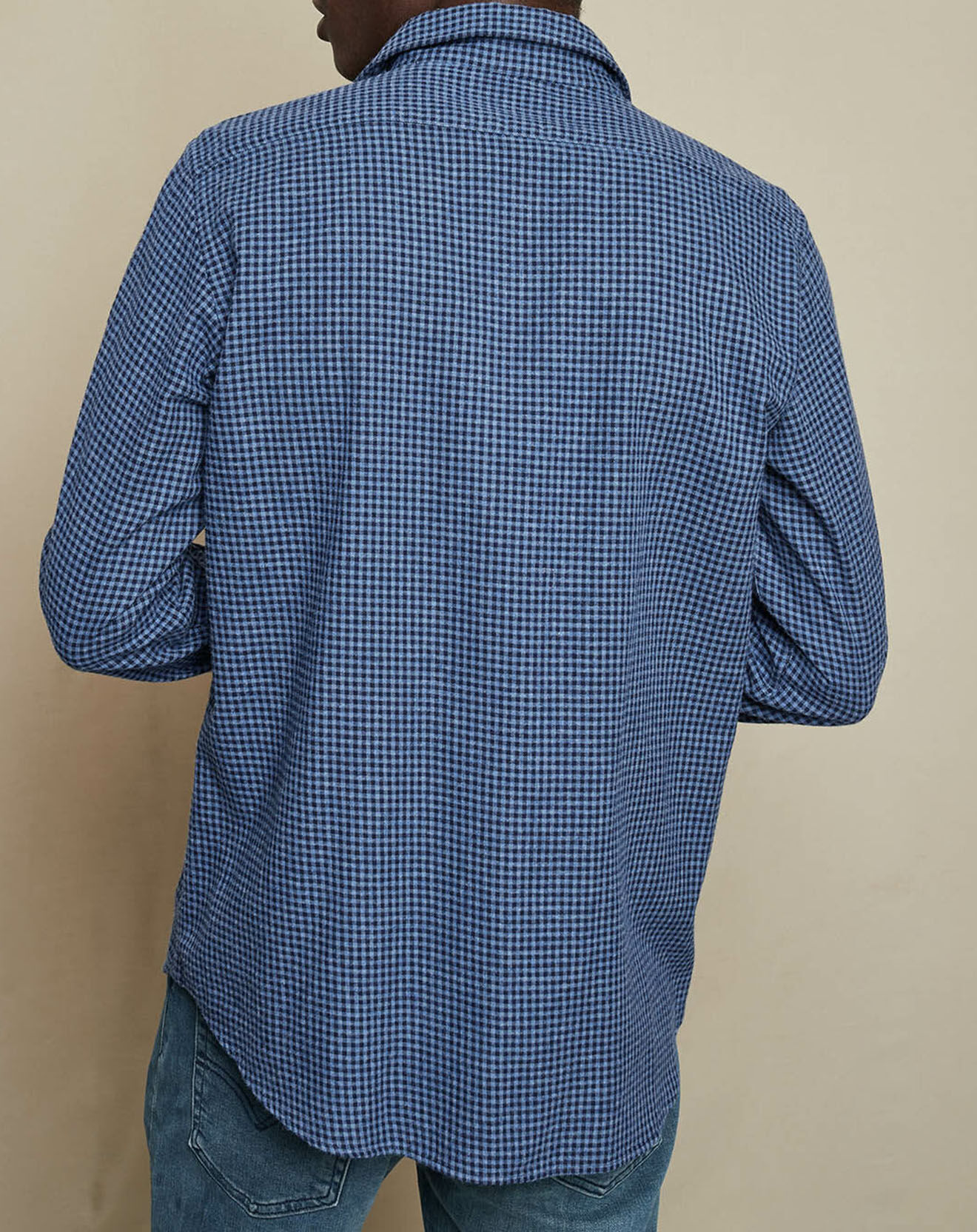 Hartford Chemise Slim Sammy à carreaux marine/bleu