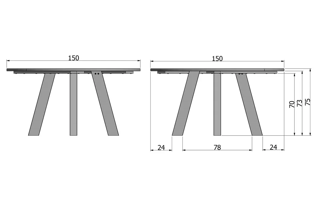 Esstisch Rhonda Ø 150 cm