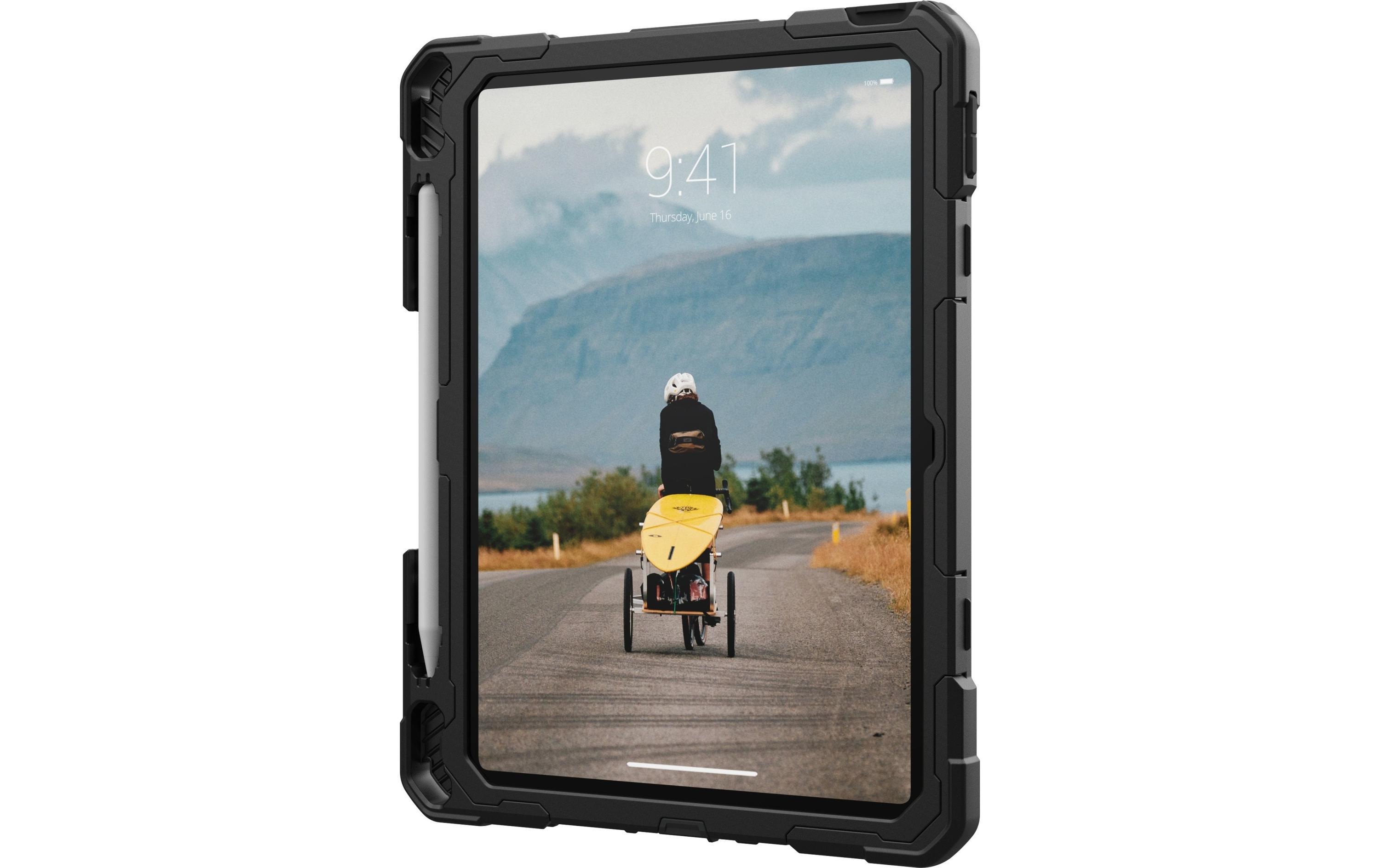 Tablet Back Cover Plasma iPad 10th Gen. Ice/BlackRobuste Tablet-Schutzhülle mit Handschlaufe für das Apple iPad 10th Gen.
