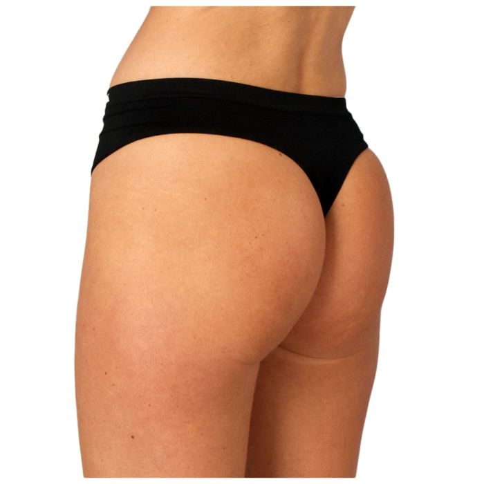 PureLime Dame Undertøj og basislag Seamless Thong Sort