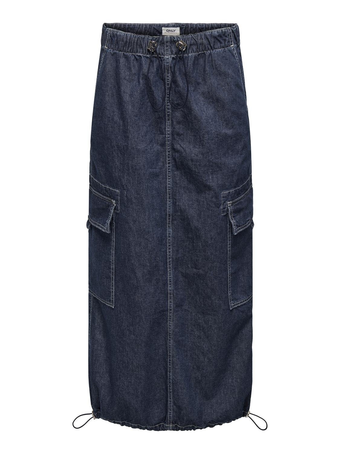 ONLSKYLAR Jeansrock Dark Blue Denim