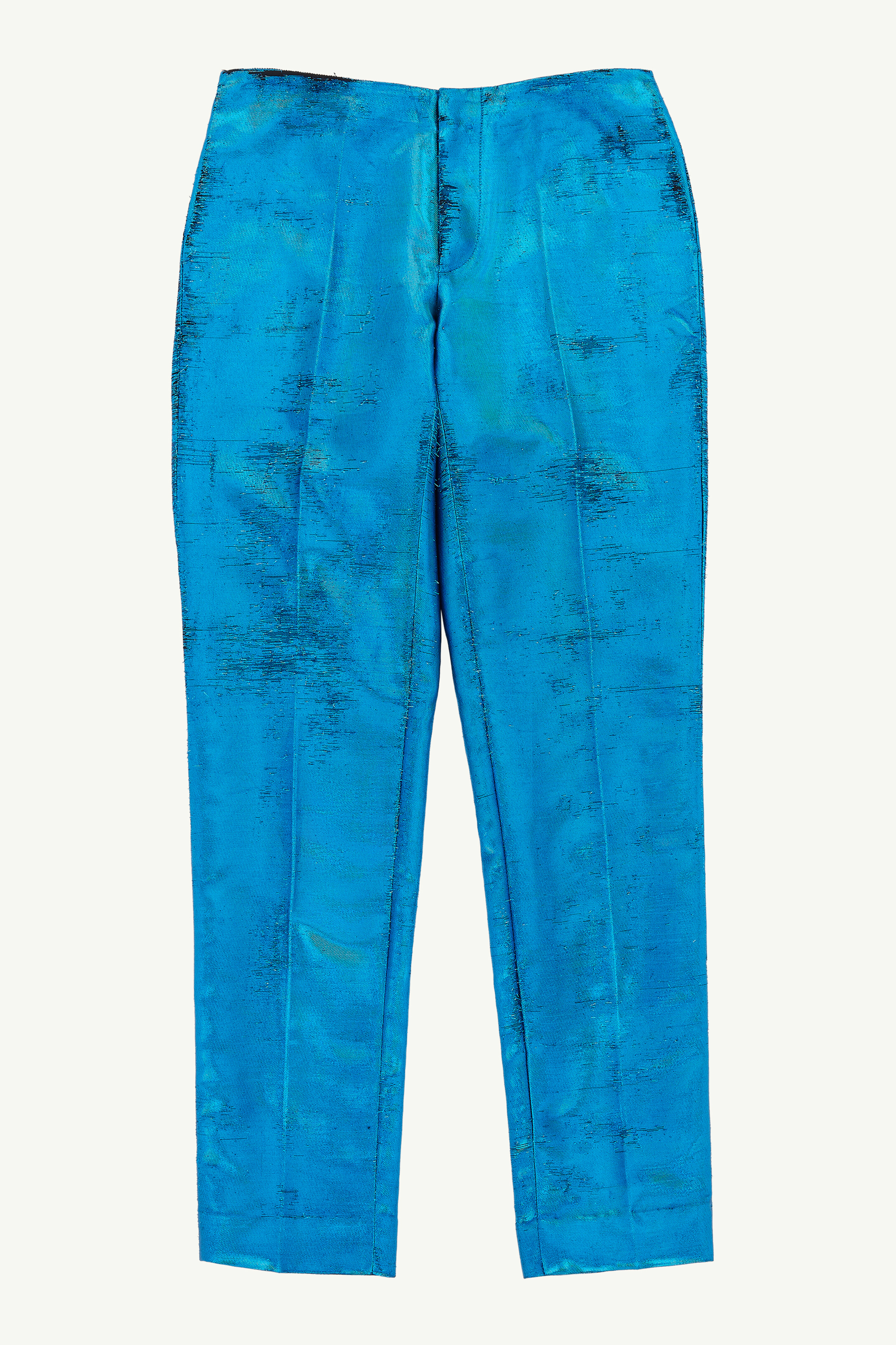 Pantalon en jacquard effet usé en mélange pour homme | MM6 Bleu