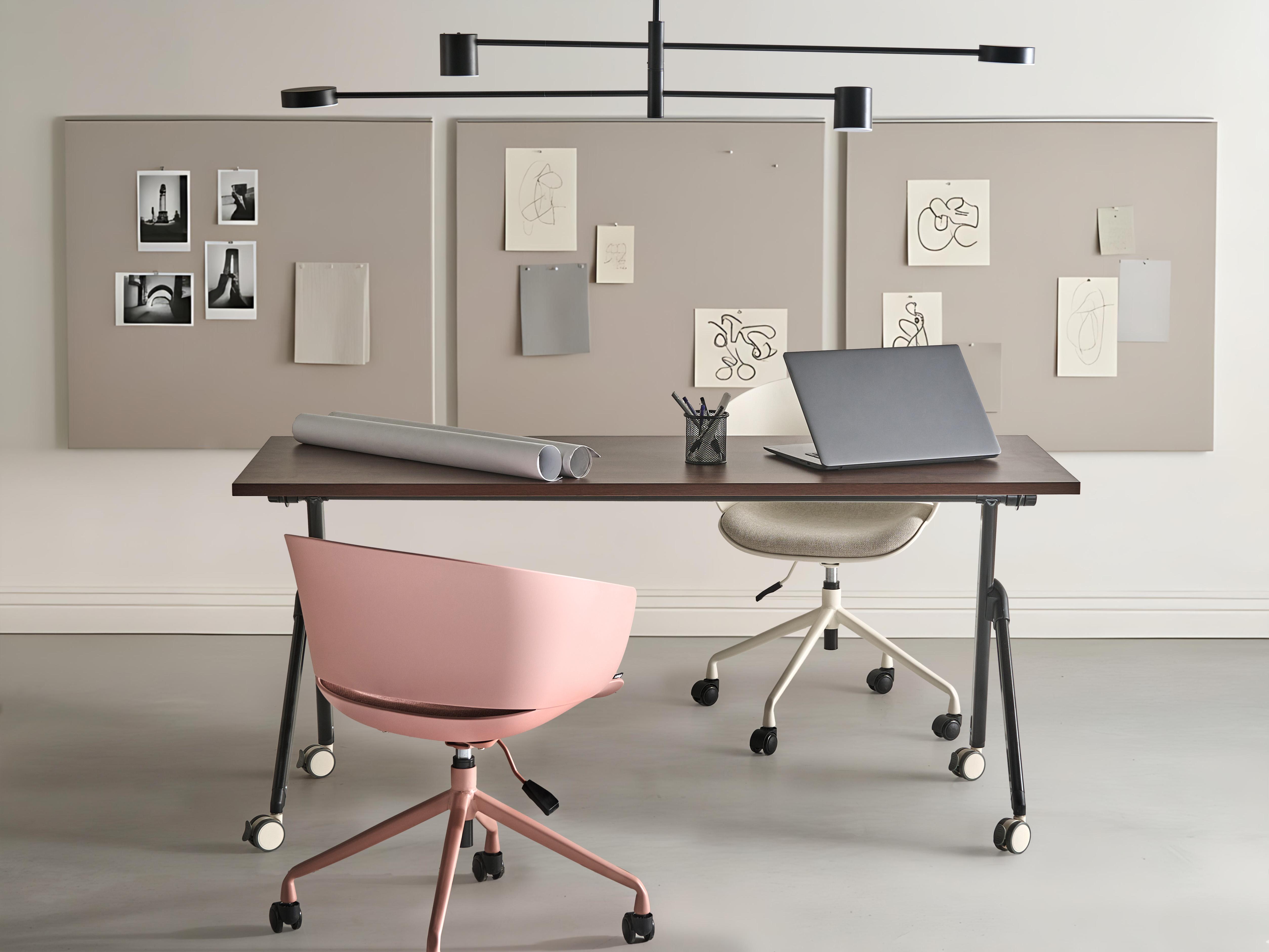Inklapbaar bureau BENDI Donkerbruin 160 cm 60 cm