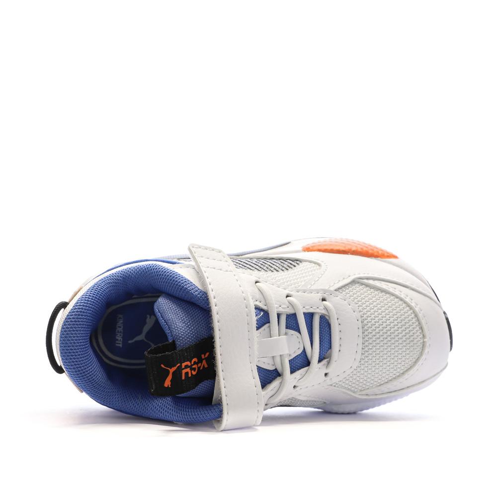 Puma Baskets Blanches/Orange/Bleu Garçon Puma 395556