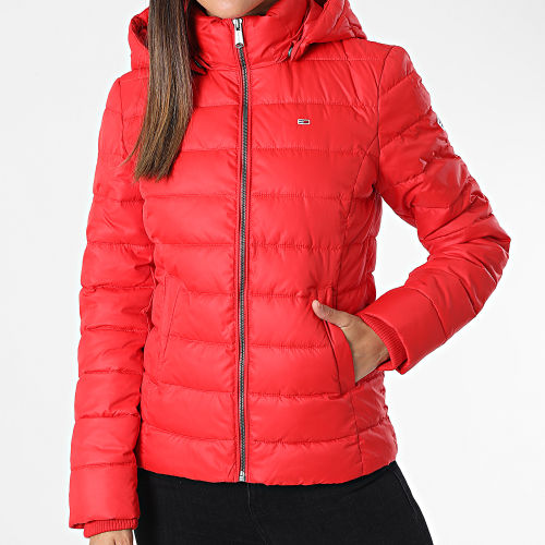 Doudoune Capuche Femme Basic 3741 Rouge
