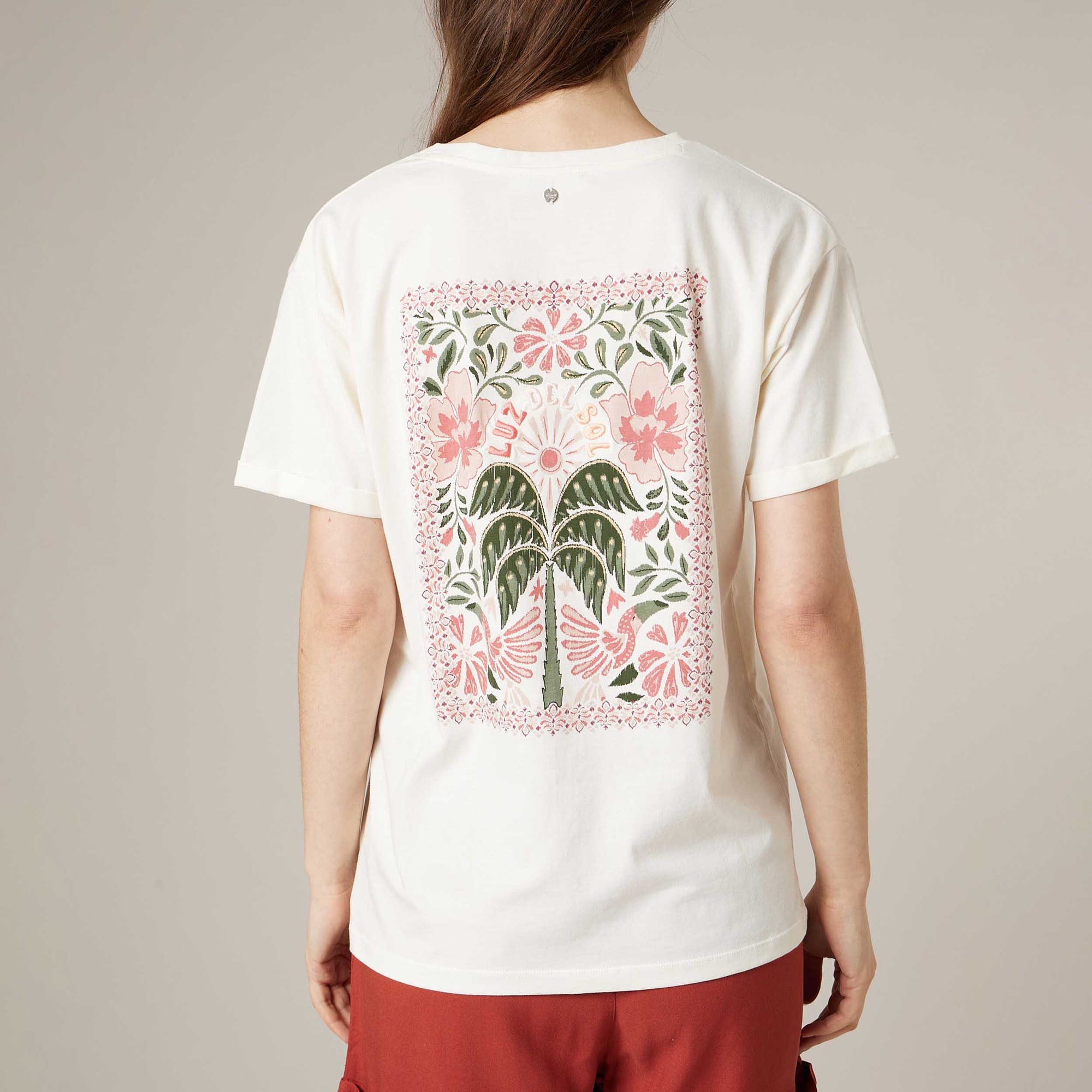 T-shirt Femme beige
