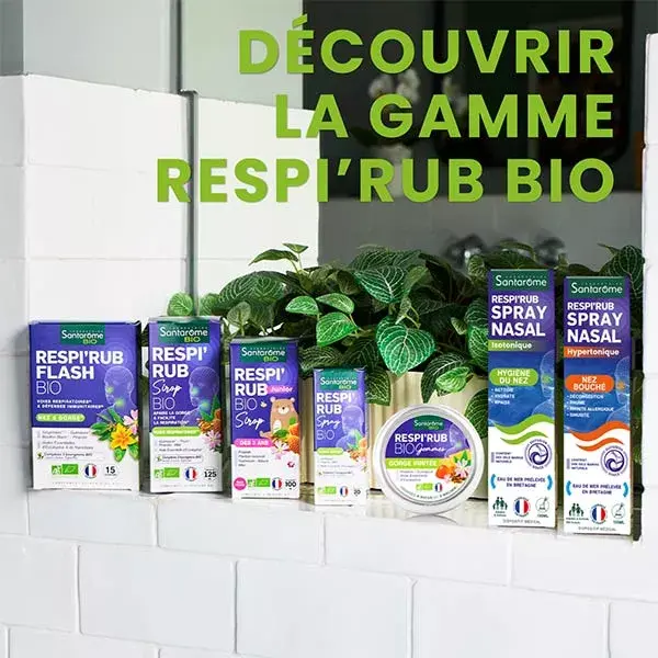 Spray Nasal Descongestionante Orgânico Santarome para narizes entupidos 100 ml