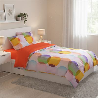 Linge de lit graphique et multicolore - BECQUET CRÉATION