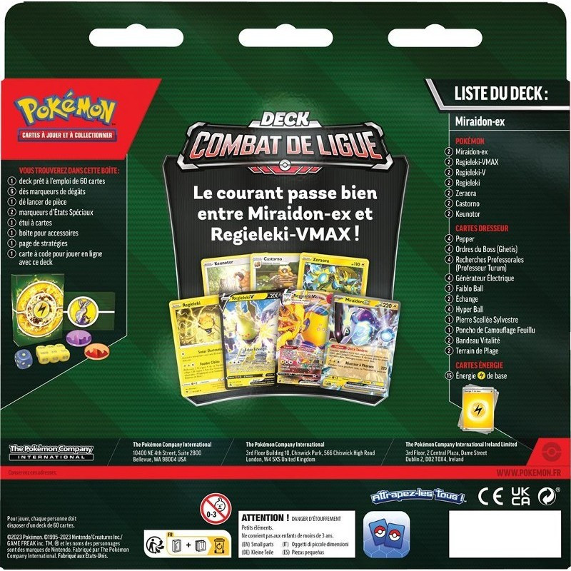 Pokémon - Deck de Combat de ligue - Miraidon & Regieleki