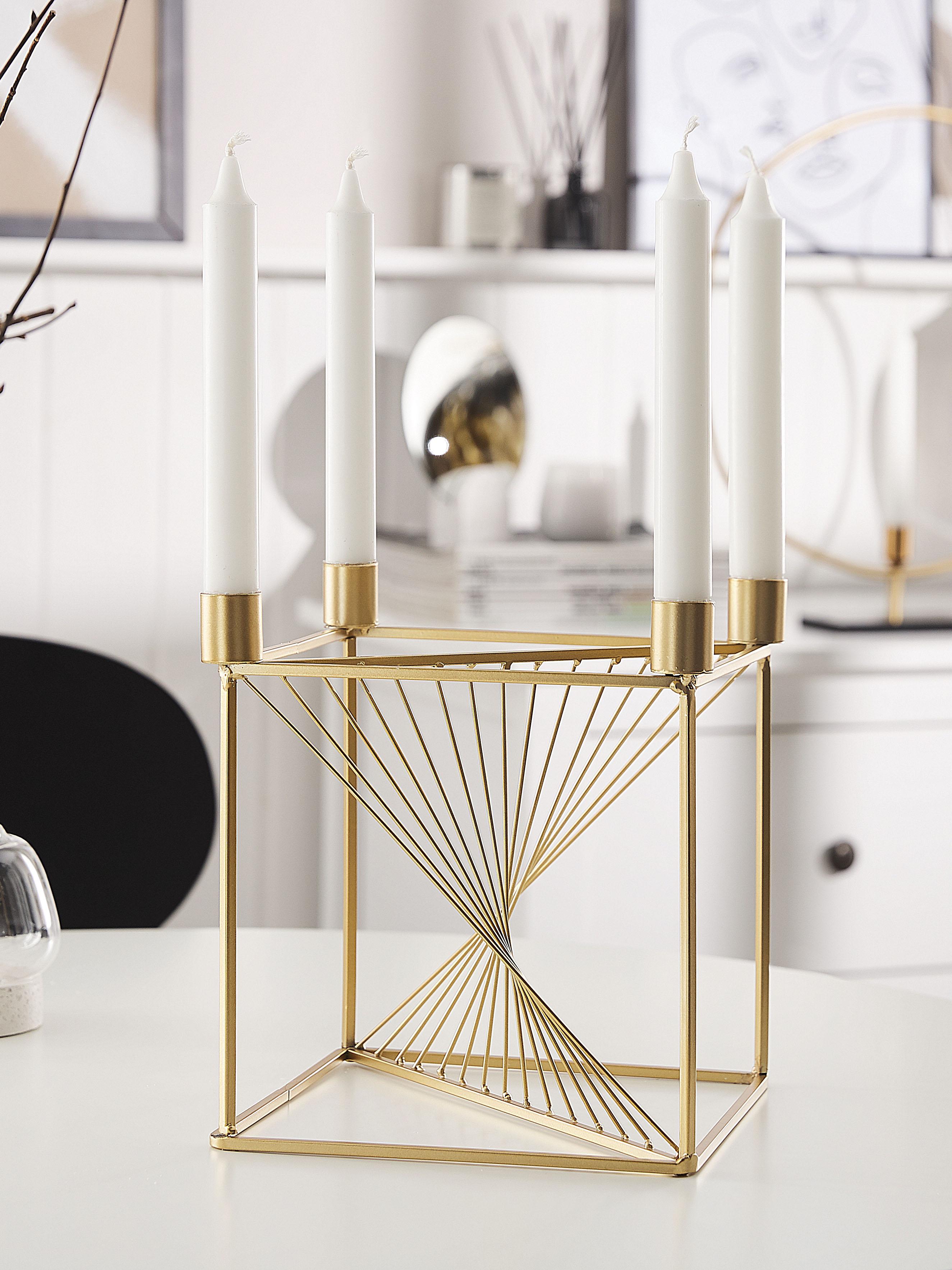 Kaarshouder MINDORO Metaal 23 cm Goud