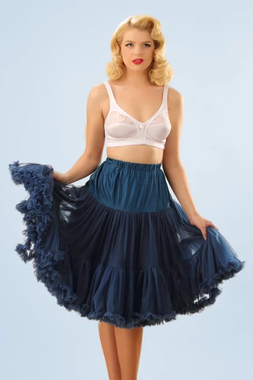 Banned Retro Lola Lifeforms petticoat in marineblauw
