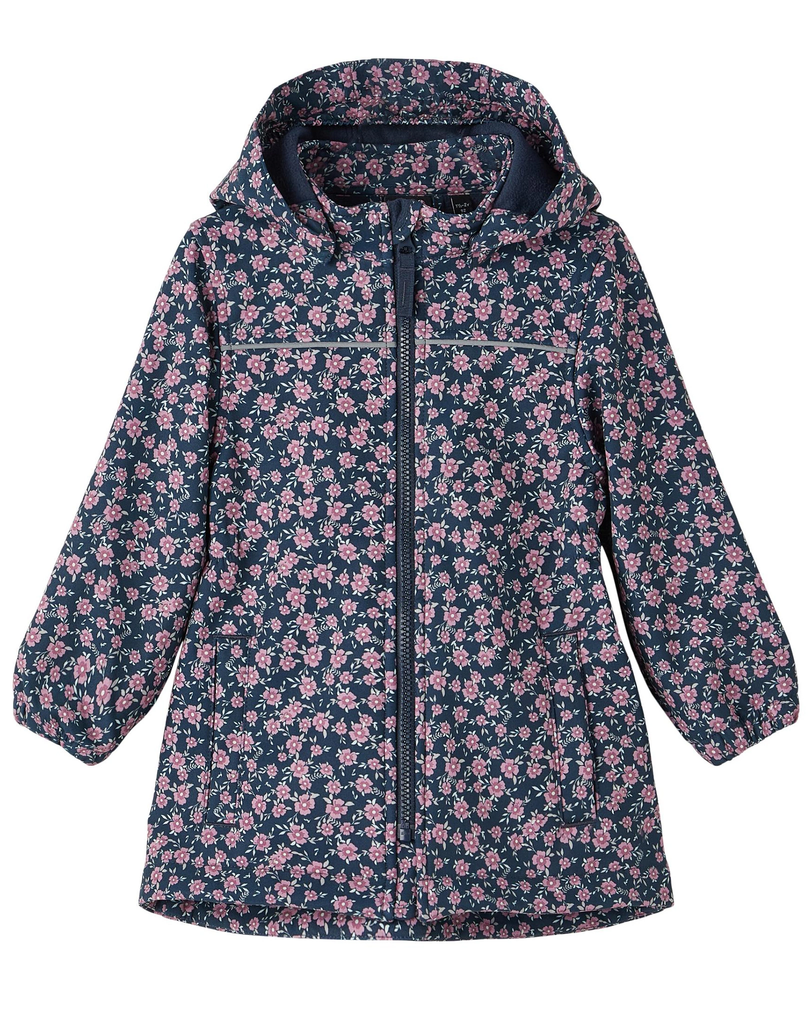 Softshelljacke NMFALFA SMALL FLOWER in dark sapphire