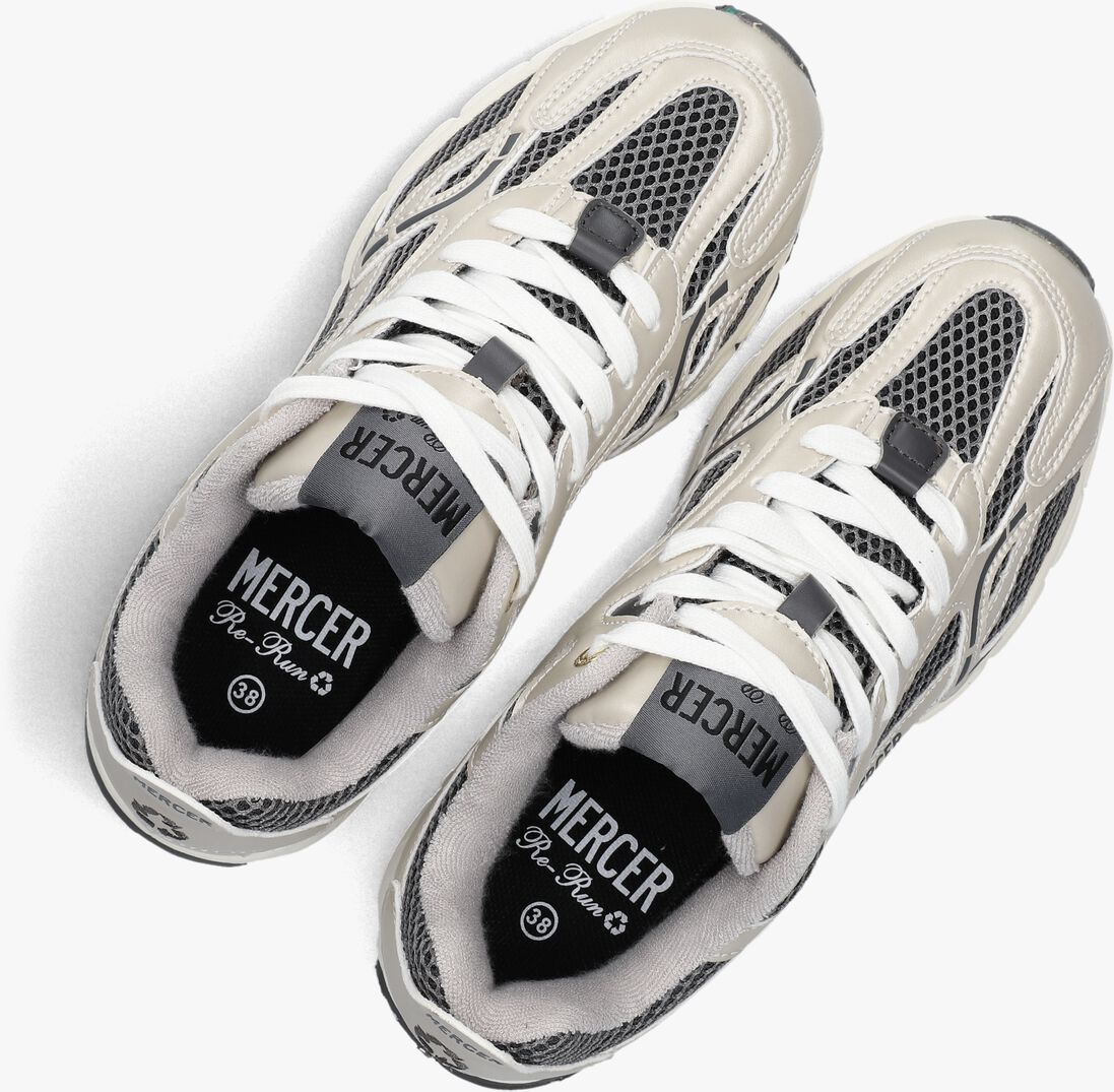 grijze mercer amsterdam lage sneakers the re-run champagne